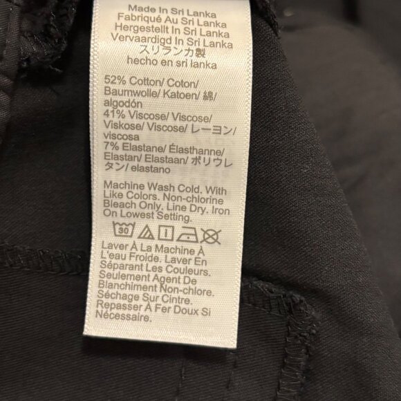 J.Crew Black Kelsey Pant Womens Size 0 Tall  Flared Cropped Trousers - Picture 6 of 6